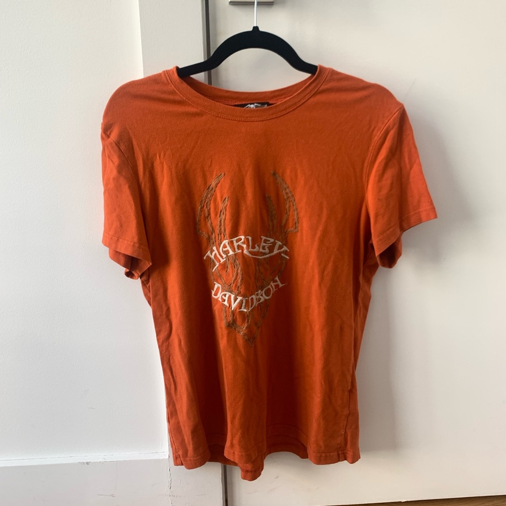 Vintage Embroidered Harley Tee